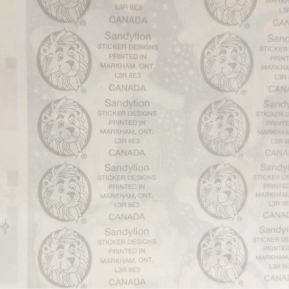 Sandylion Iridescent Shiny Fairy Sticker Sheet Night Sky Stars Pink Blue Flowers - Picture 11 of 16